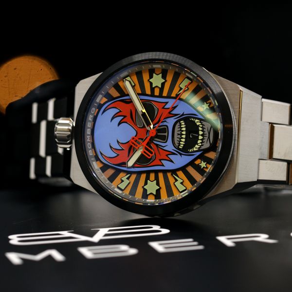 BOMBERG BOLT-68 NEO LUCHA LIBRE BLUE - METAL 43 mm Edelstahl BF43H3SP.03-1.12 NEU