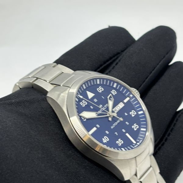 Hamilton Khaki Aviation Pilot Armbanduhr Day Date Automatik H64635140 (36518)