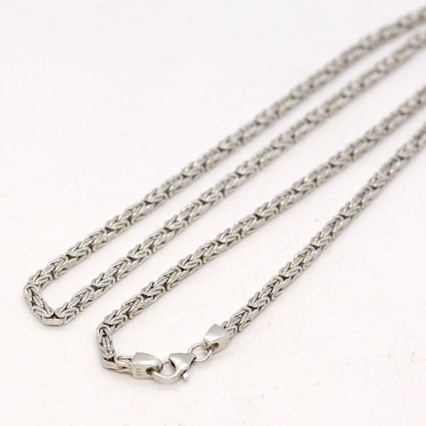 Königskette 925er Silber rhodiniert 55 cm 3,2 mm NEU