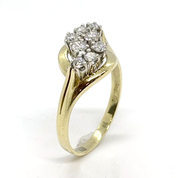 Diamant Ring 585er Gelbgold GR 65 ca. 0,72 Ct Diamanten im Brillantschliff (25759)