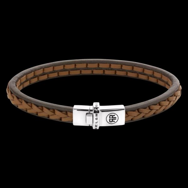 Rebel & Rose Armband "Single Stranded Brown Cognac" 17,5 cm RR-L0145-S-M NEU