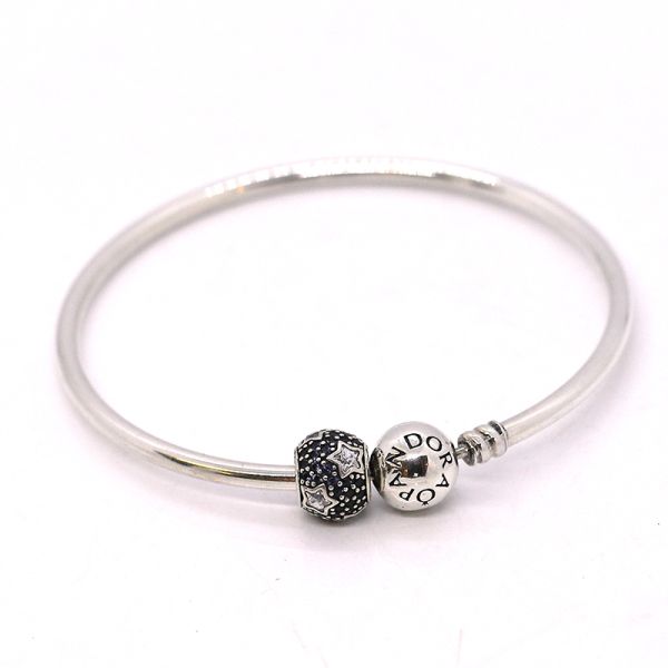 Pandora Armreif 925er Silber mit 1 Charms (PF3535)