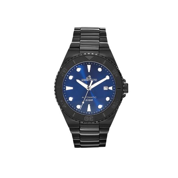 Adora Nautic Automatik Armbanduhr Edelstahl IP BLACK AN2431 20 bar NEU