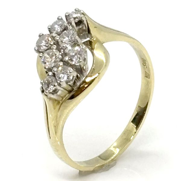 Diamant Ring 585er Gelbgold GR 65 ca. 0,72 Ct Diamanten im Brillantschliff (25759)
