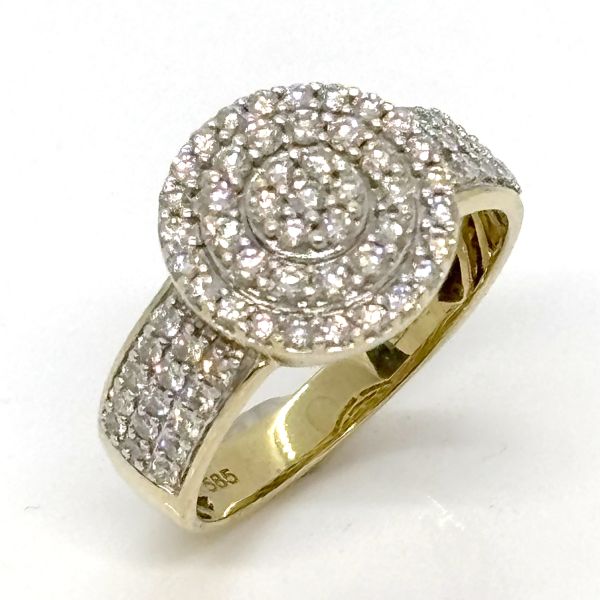 Brillant Ring 585er Gelbgold ca. 1,14 Ct Diamanten im Brillantschliff GR 60 (PF5213)