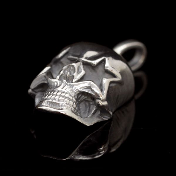 Anhänger "SMALL STAR SKULL" 925er Silber 10 x 16 x 34 mm NEU