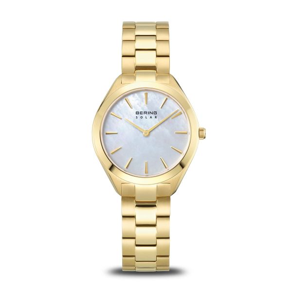 BERING Damen Armbanduhr Solar gold glänzend 17331-734 NEU